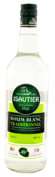 Isautier Blanc Traditional rum 1 liter 49%